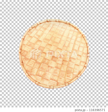 Traditional rice husking tray. Asian bamboo...のイラスト素材 [116396571] - PIXTA