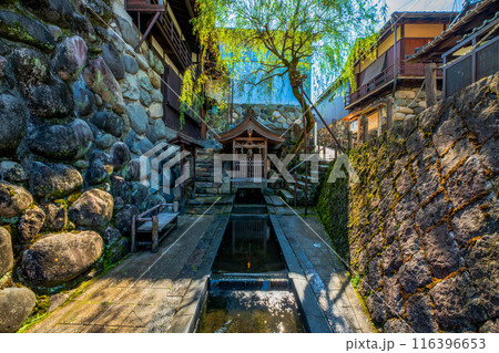 岐阜県 郡上八幡の町並み 宗祇水 岐阜県 郡上八幡の町並み 宗祇水 116396653