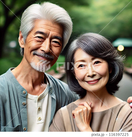 老夫婦,仲良し,肖像画 老夫婦,仲良し,肖像画 116397225