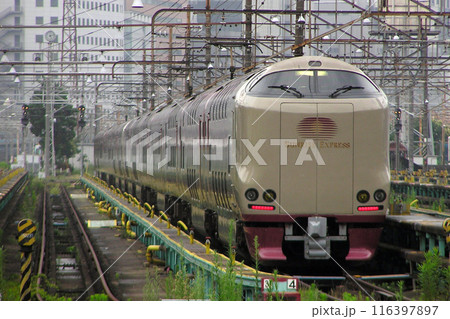 田町電車区に留置中の寝台特急サンライズ瀬戸・出雲 田町電車区に留置中の寝台特急サンライズ瀬戸・出雲 116397897