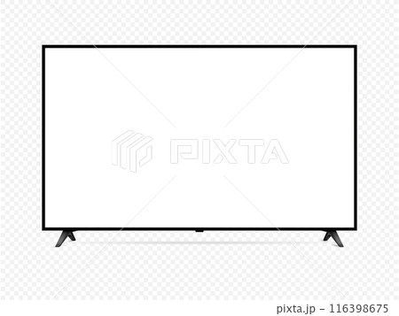 Modern oled TV isolated on transparent background 116398675