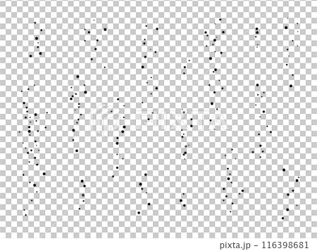 水中の泡のシルエット素材セット 水中の泡のシルエット素材セット 116398681