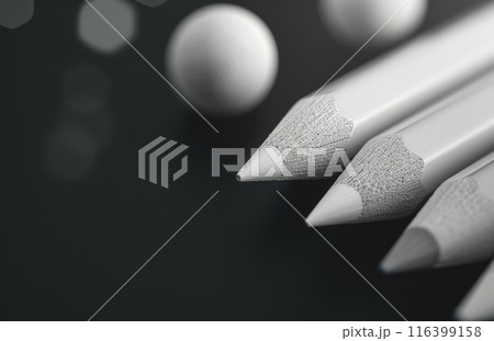 Colorful pencils on black background. Back to school concept 116399158
