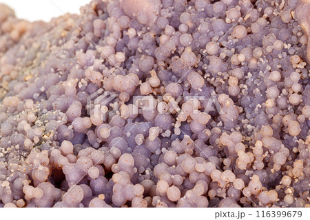 Macro stone cobalt calcite mineral on white background Macro stone cobalt calcite mineral on white background 116399679