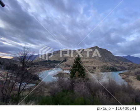 Shotover River Kimiakau in Queenstown New Zealand Photo Shotover River Kimiakau in Queenstown New Zealand Photo 116400241