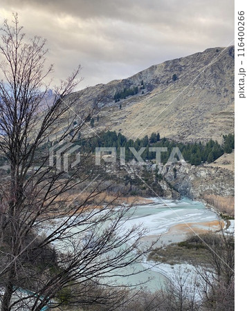 Shotover River Kimiakau in Queenstown New Zealand Photo Shotover River Kimiakau in Queenstown New Zealand Photo 116400266