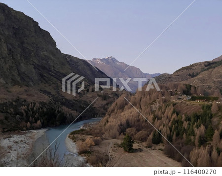 Shotover River Kimiakau in Queenstown New Zealand Photo Shotover River Kimiakau in Queenstown New Zealand Photo 116400270