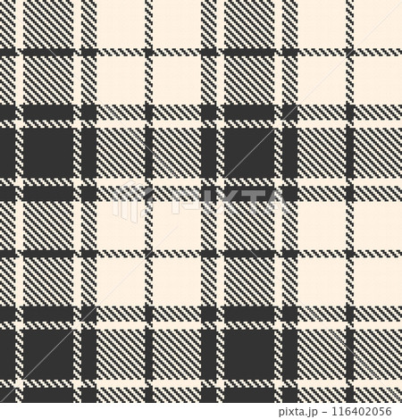 Black and white check plaid seamless vector pattern. Black and white check plaid seamless vector pattern. 116402056