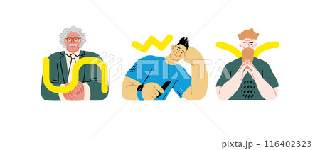Creative Workspace: Video Conference, modern flat vector concept illustration of person engaging in virtual business meeting Connectivity, collaboration, digital interaction, remote work, productivity 116402323