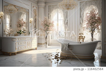 Luxury bathroom interior 116402564