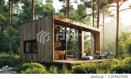 modern tiny houses 116402568