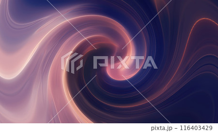 Yellow looped background of twisted swirling energy magical glowing light lines abstract background energy futuristic rays 116403429