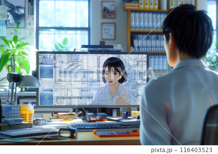 イラストを作画するデザイナー_2 イラストを作画するデザイナー_2 116403523