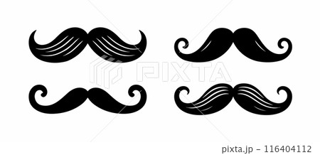 Moustache vector beard black vector man haircut goggles movember cartoon father whisker icon. Moustache vector beard black vector man haircut goggles movember cartoon father whisker icon. 116404112