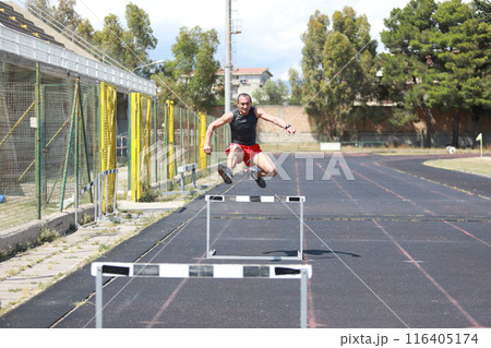 Obstacle Run Is The Most Difficult Training  116405174