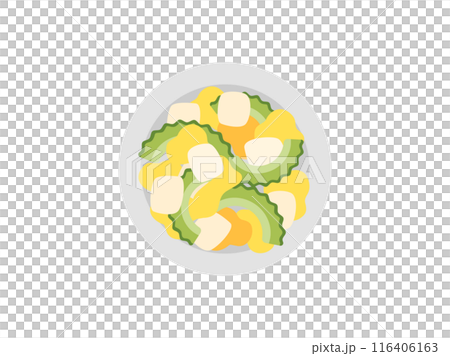 Illustration of Goya Chanpuru icon Illustration of Goya Chanpuru icon 116406163