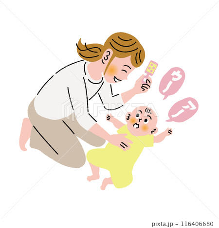 子育て_赤ちゃん_クーイング 子育て_赤ちゃん_クーイング 116406680