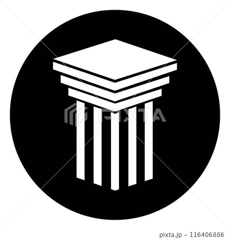 simple pillar logo 116406886