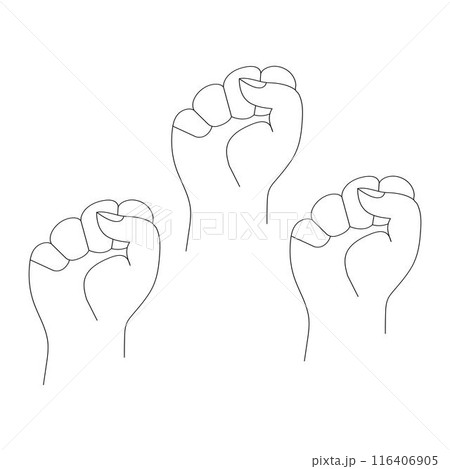 hand clenched logo 116406905