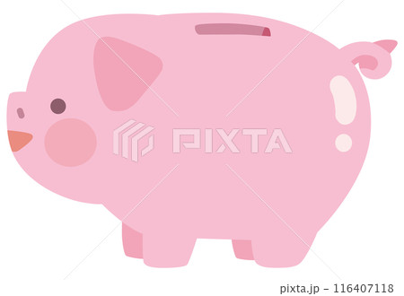豚の貯金箱のベクターイラスト 116407118