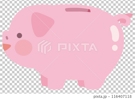 豚の貯金箱のベクターイラスト 116407118