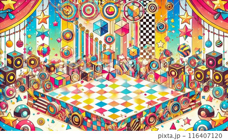 カラフルな模様 カラフルな模様 116407120