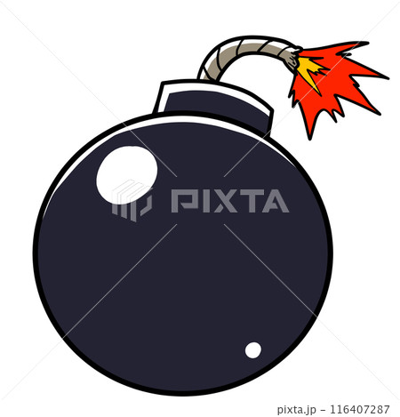 シンプルな爆弾のイラスト 116407287