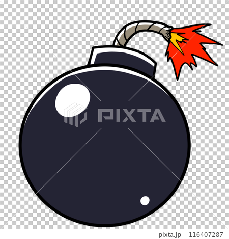 シンプルな爆弾のイラスト 116407287