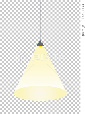 A simple pendant light spreads light A simple pendant light spreads light 116407553