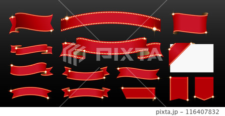 電飾がついた派手なデザインのリボン 116407832