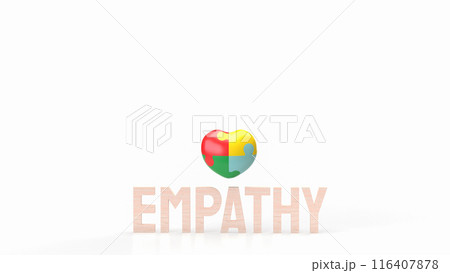 The puzzle heart multicolour for empathy and teamwork 3d rendering. The puzzle heart multicolour for empathy and teamwork 3d rendering. 116407878