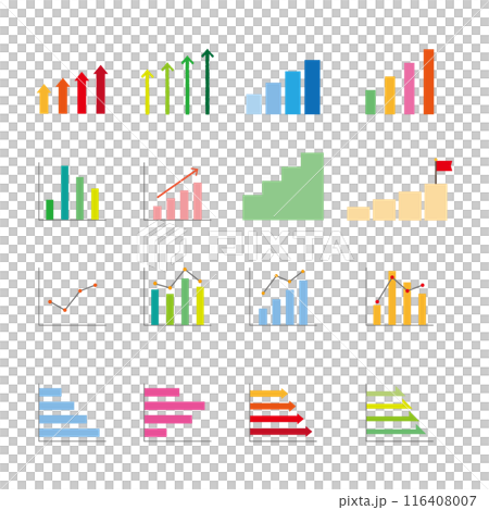 Simple graph illustration set 116408007