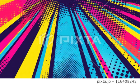 an empty pop art background. Generative AI 116408245