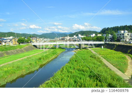 JR東日本信越線の新津駅から三条駅までの車窓風景(2022年夏) 116408976