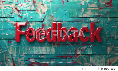 Red Glossy Surface Customer review concept art poster. 116409185
