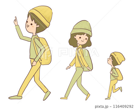 旅行する家族のイラスト 旅行する家族のイラスト 116409292