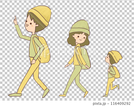 Illustration of family traveling Illustration of family traveling 116409292