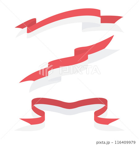Indonesian Flag Red White Ribbon HUT Kemerdekaan Merdeka Indonesia 17 Agustus Indonesian Flag Red White Ribbon HUT Kemerdekaan Merdeka Indonesia 17 Agustus 116409979