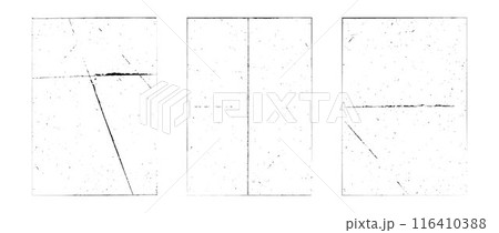 Grunge folded paper collection. Rough photocopy texture overlay set. Old worn scratched crumpled background. Dirt grainy wrinkled distressed wallpaper for poster, cover, frame, banner, leaflet. Vector Grunge folded paper collection. Rough photocopy texture overlay set. Old worn scratched crumpled background. Dirt grainy wrinkled distressed wallpaper for poster, cover, frame, banner, leaflet. Vector 116410388