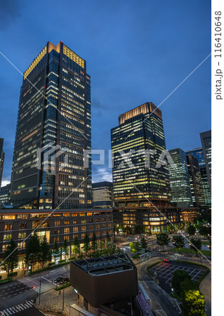 東京丸の内の夜景 東京丸の内の夜景 116410648