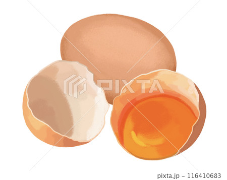 赤玉子（1個と割れ） 116410683