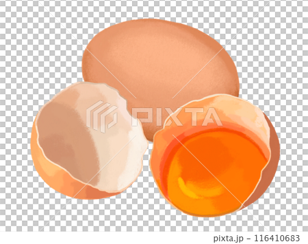 赤玉子（1個と割れ） 116410683