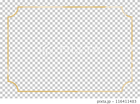 Simple gold filled line frame Simple gold filled line frame 116411483