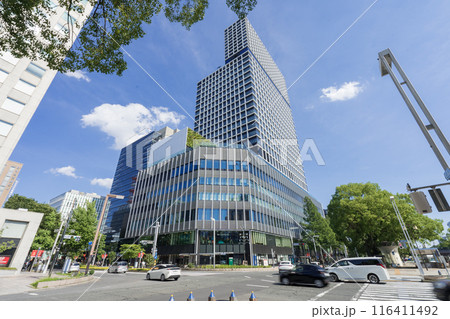 名古屋市 中区 栄 都市風景 広小路久屋東交差点 中日ビル 名古屋市 中区 栄 都市風景 広小路久屋東交差点 中日ビル 116411492