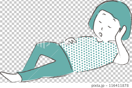 運動不足のイラストのイラスト素材 [116411878] - PIXTA