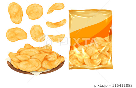 ポテトチップス　コンソメ味　スナック菓子 袋菓子 116411882