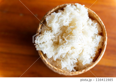 東南アジアでよく食べられるタイ米 116411985