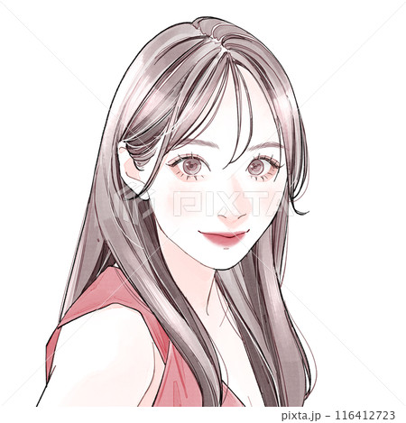 きりっとした女性 116412723