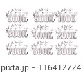 Follower text effect vector illustration 116412724