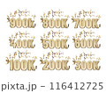 Follower text effect vector illustration 116412725